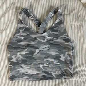 Kyodan Gray Camo Racerback Sports Bra